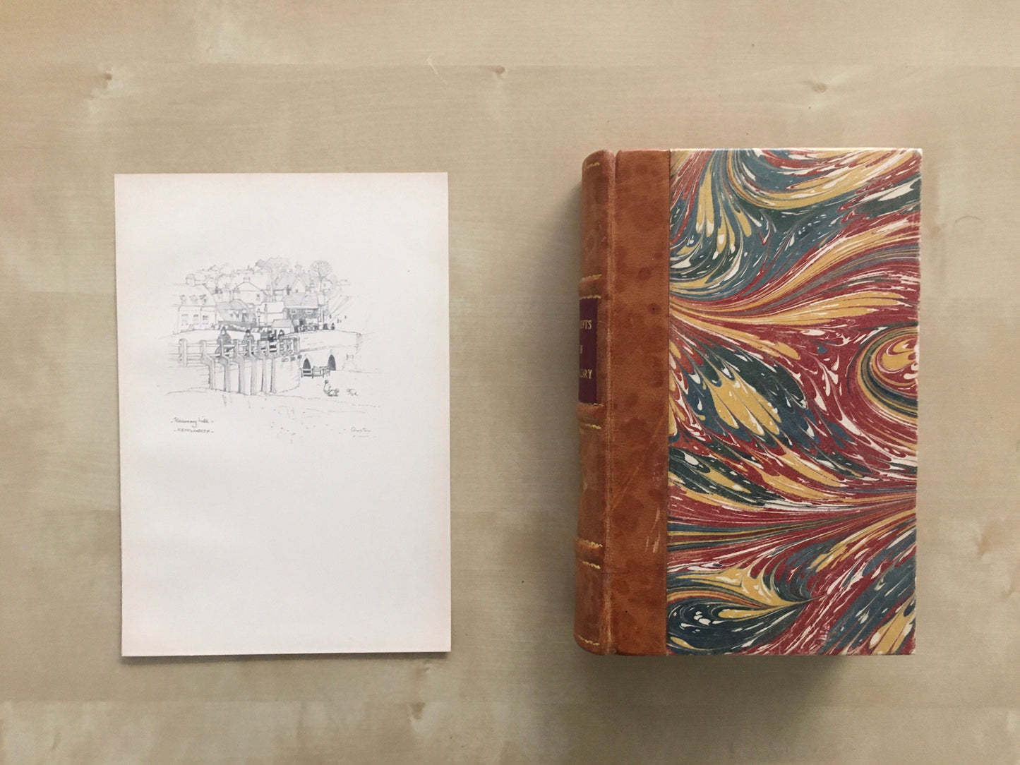 1920 WARWICK - KENILWORTH: Rosemary Hill - Antique Warwick Print - Local History Print - Warwick Wall Art - Over 100 Years Old