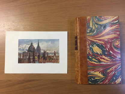 1903 OXFORD - Seen from the Sheldonian Theatre - Oxford University - John Fulleylove, Edward Thomas - Antique Oxford Print - 8.5 x 6 Inches