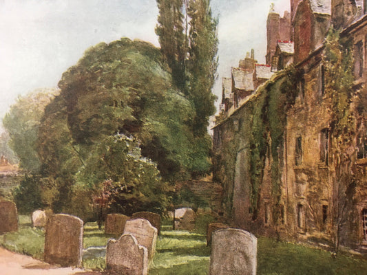 1903 OXFORD - St Edmund’s Hall - Oxford University - John Fulleylove, Edward Thomas - Antique Oxford Print - 8.5 x 6 Inches