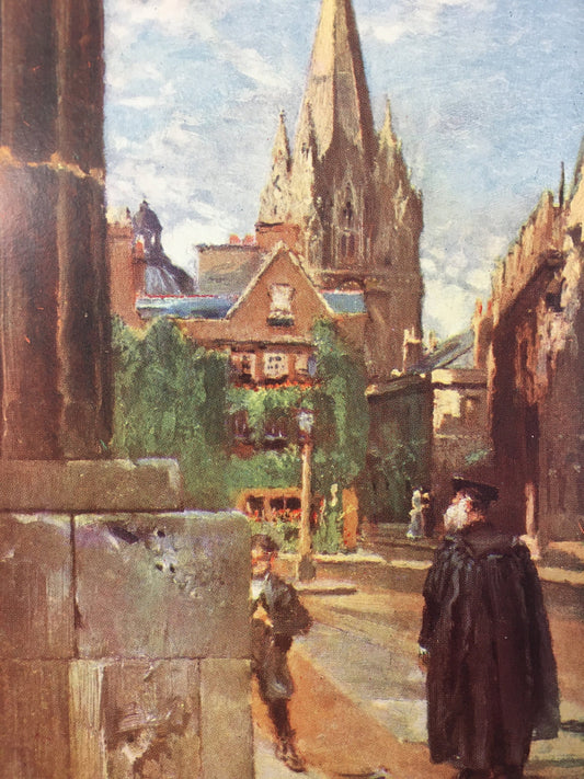 1903 OXFORD - University Church of St Mary - Oxford University - John Fulleylove, Edward Thomas - Antique Oxford Print - 8.5 x 6 Inches