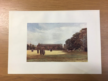 1903 OXFORD - St John’s College - Oxford University - John Fulleylove, Edward Thomas - Antique Oxford Print - 8.5 x 6 Inches
