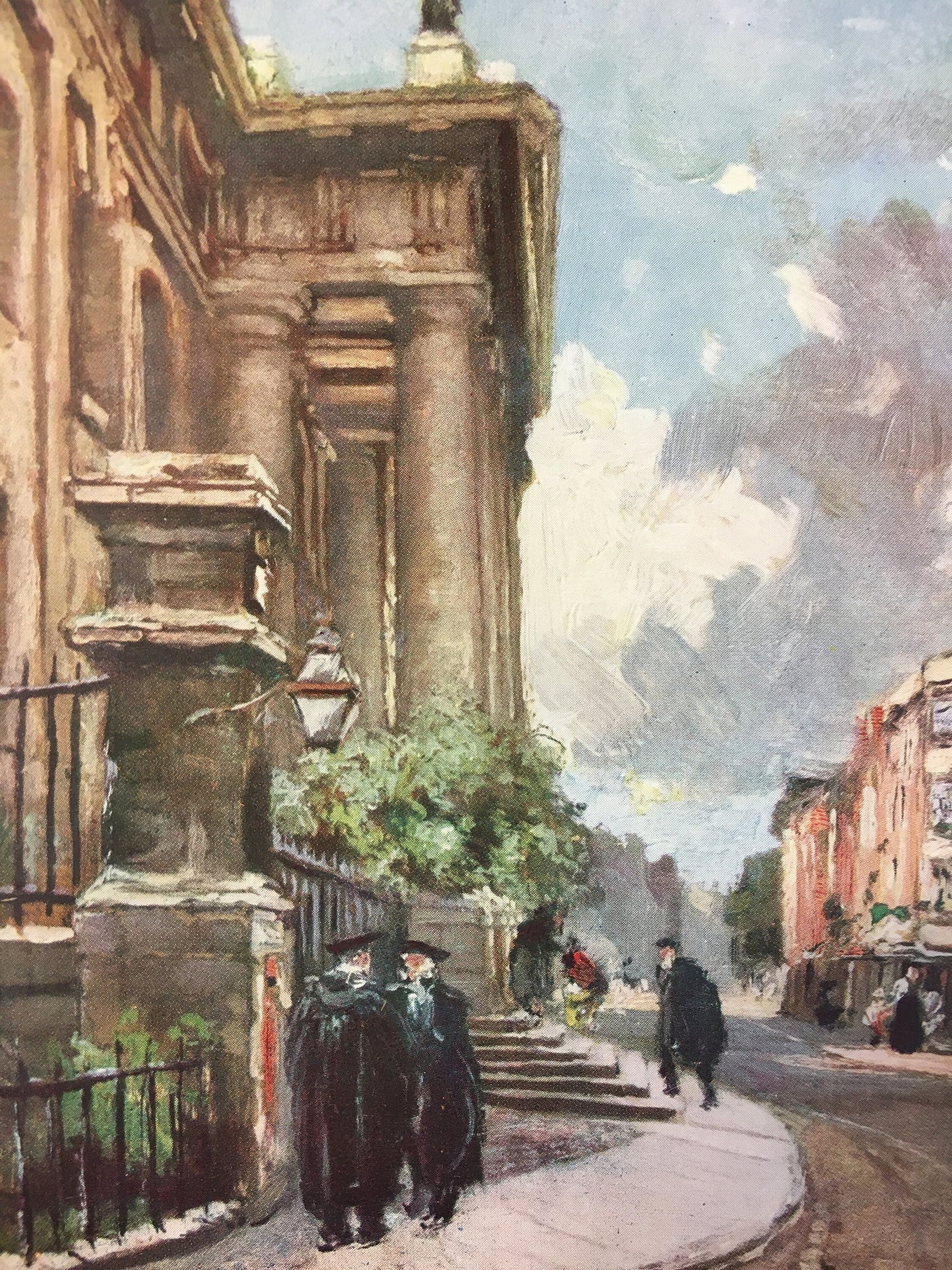 1903 OXFORD - Clarendon Building, Broad Street - Oxford University - John Fulleylove, Edward Thomas - Antique Oxford Print - 120 Years Old