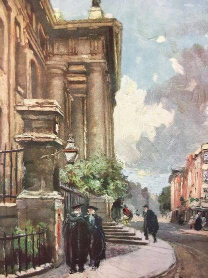 1903 OXFORD - Clarendon Building, Broad Street - Oxford University - John Fulleylove, Edward Thomas - Antique Oxford Print - 120 Years Old