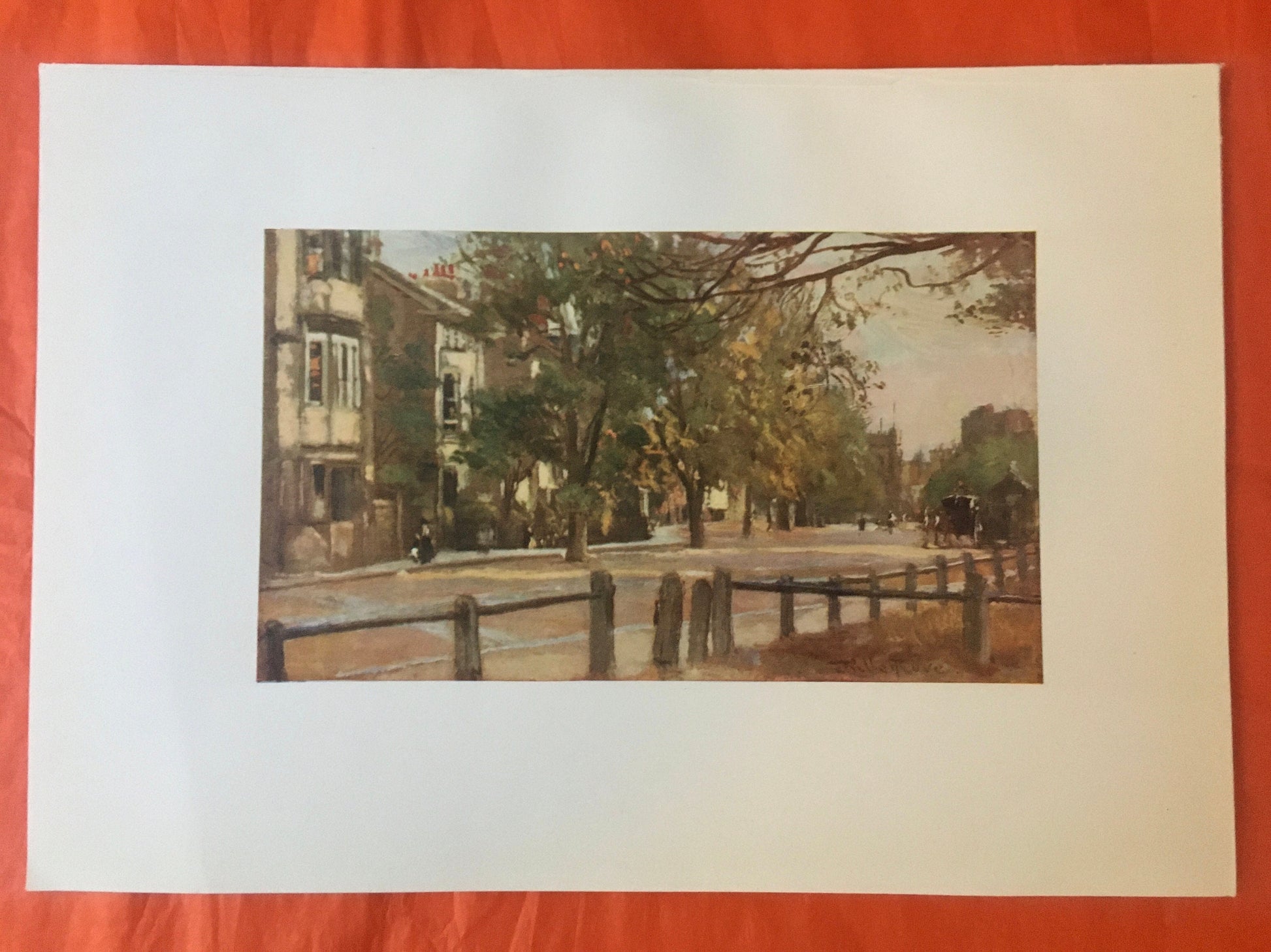 1903 OXFORD - ST GILES'S, Looking Towards Magdalen, Oxford University - John Fulleylove - Antique Oxford Print - 8.5 x 6 Inches