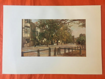 1903 OXFORD - ST GILES'S, Looking Towards Magdalen, Oxford University - John Fulleylove - Antique Oxford Print - 8.5 x 6 Inches