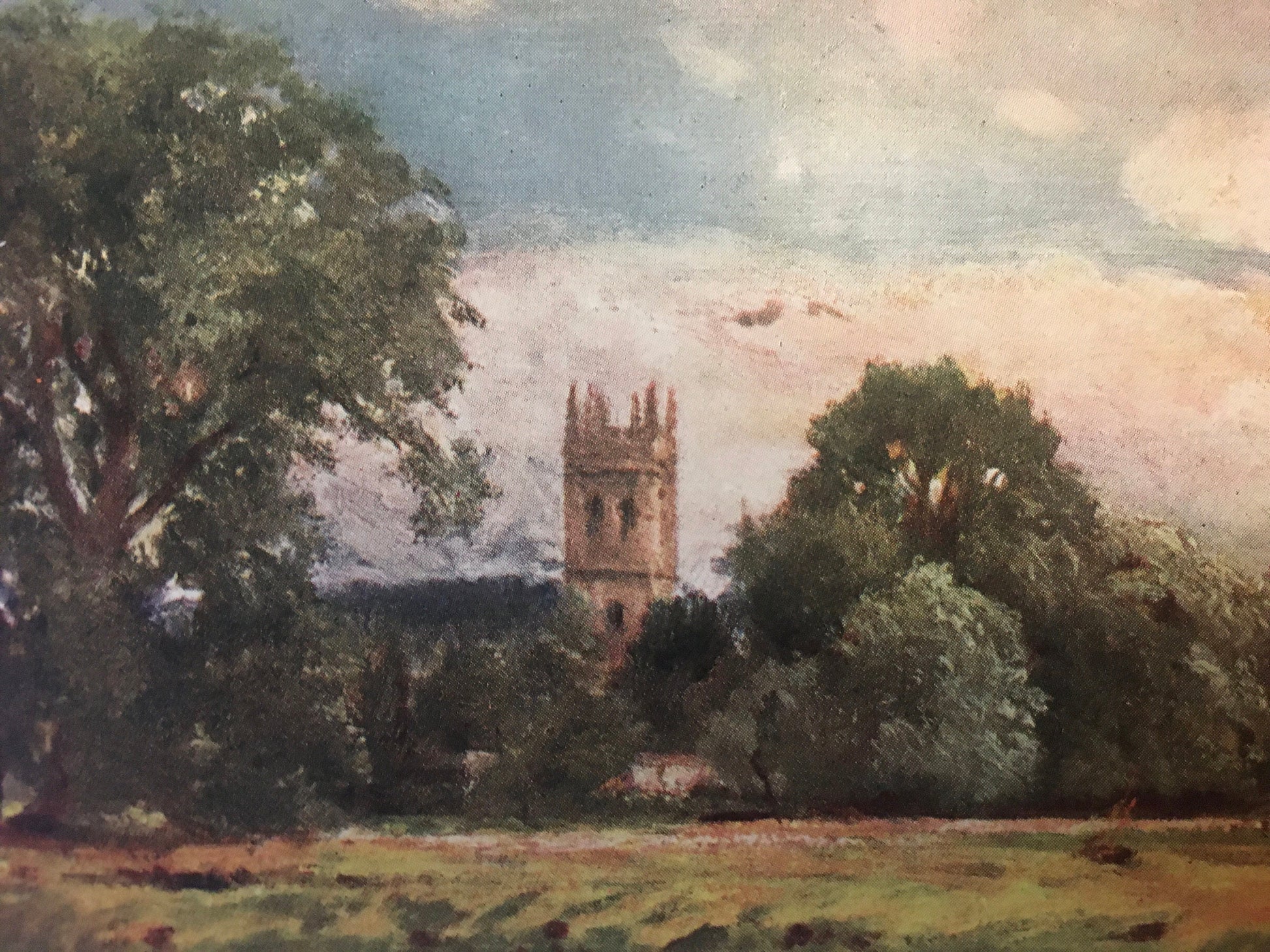 1903 OXFORD - MAGDALEN COLLEGE Tower, Oxford University - John Fulleylove - Antique Oxford Print - 120 Years Old