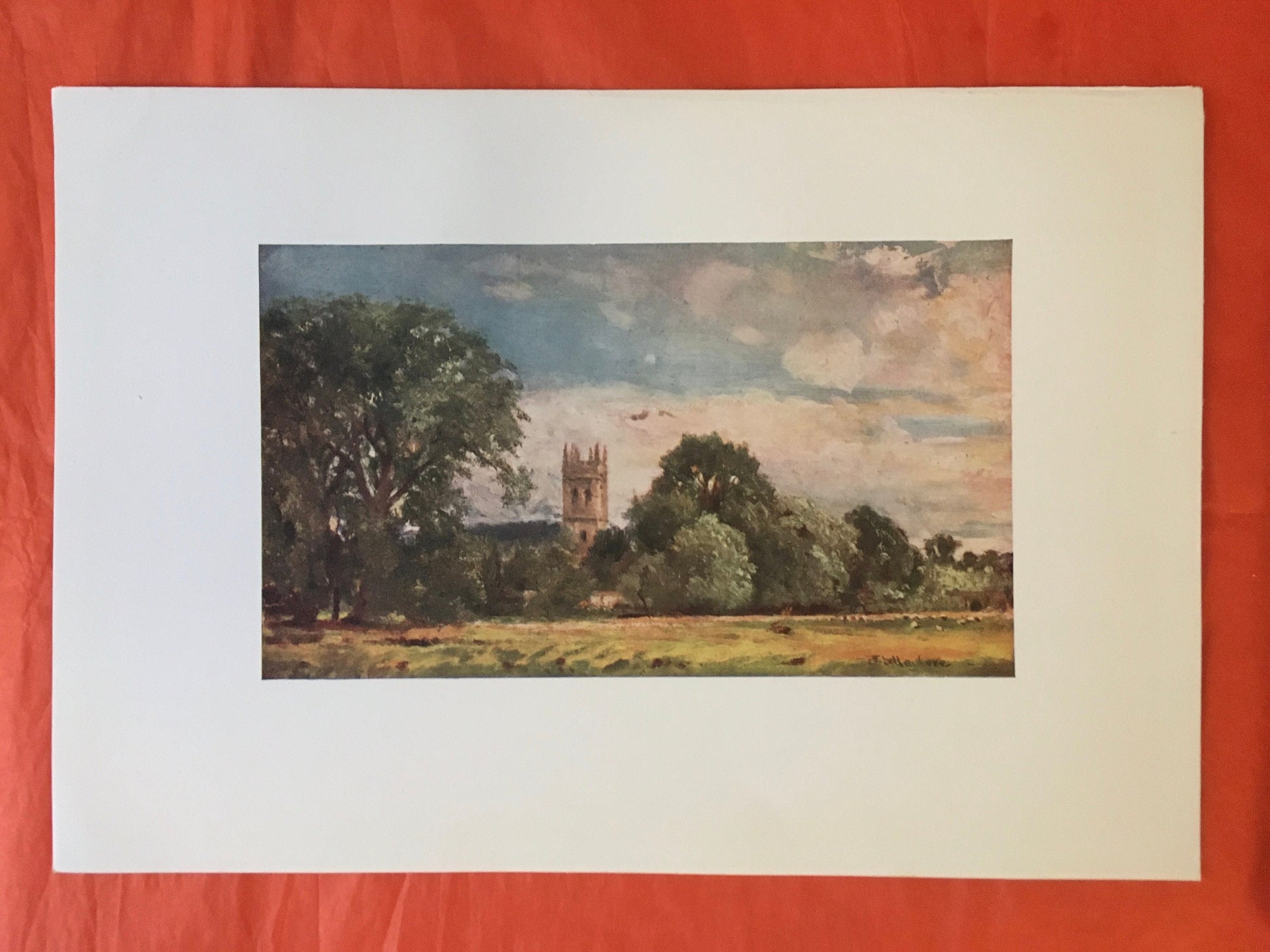 1903 OXFORD - MAGDALEN COLLEGE Tower, Oxford University - John Fulleylove - Antique Oxford Print - 120 Years Old