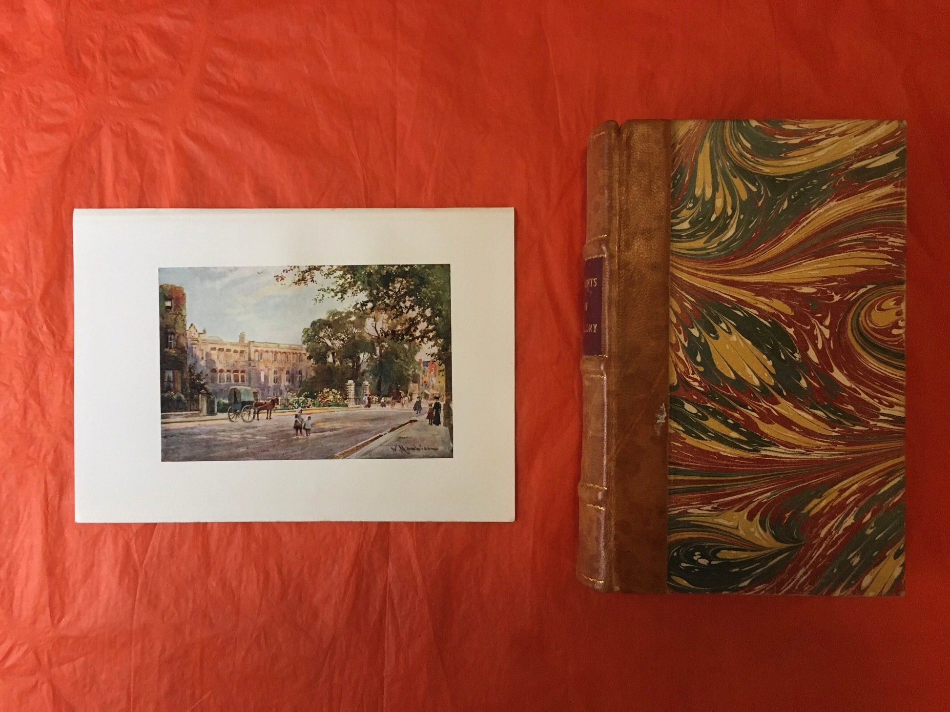 1907 CAMBRIDGE - ADDENBROKE'S HOSPITAL in Trumpington Street - William Mathison - Cambridge University - Cambridge Painting - 116 Years Old