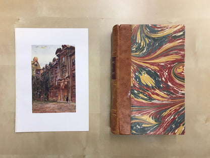 1907 CAMBRIDGE - St CATHERINE'S COLLEGE Gateway - William Mathison Painting - Cambridge University - Cambridge Painting - 116 Years Old