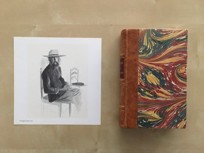 1978 DAVID HOCKNEY - "Dr Eugen Lamb, 1973" Print - Hockney Art - Hockney Wall Art - Vintage Print - 8 x 8.12 Inches