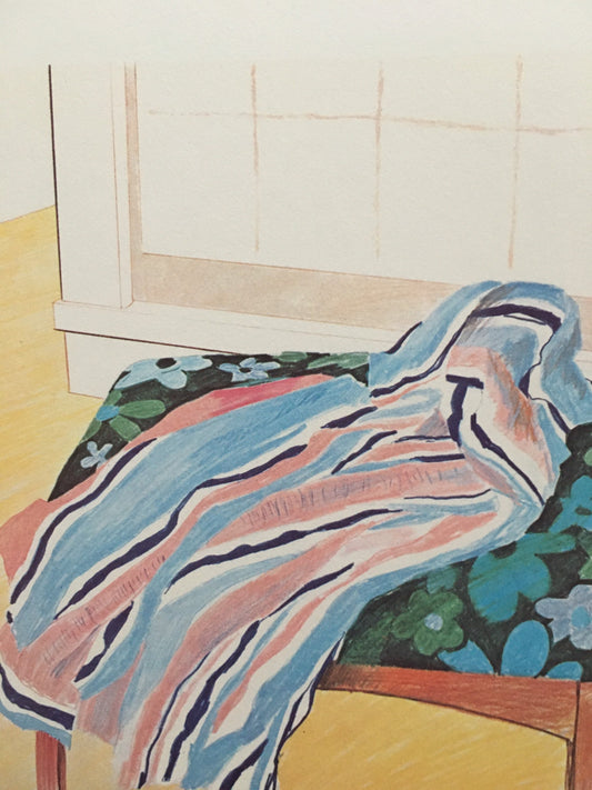 1978 DAVID HOCKNEY - "Suginoi Hotel, Beppu, 1971" Print - Hockney Art - Hockney Wall Art - Vintage Print - 8 x 8.12 Inches