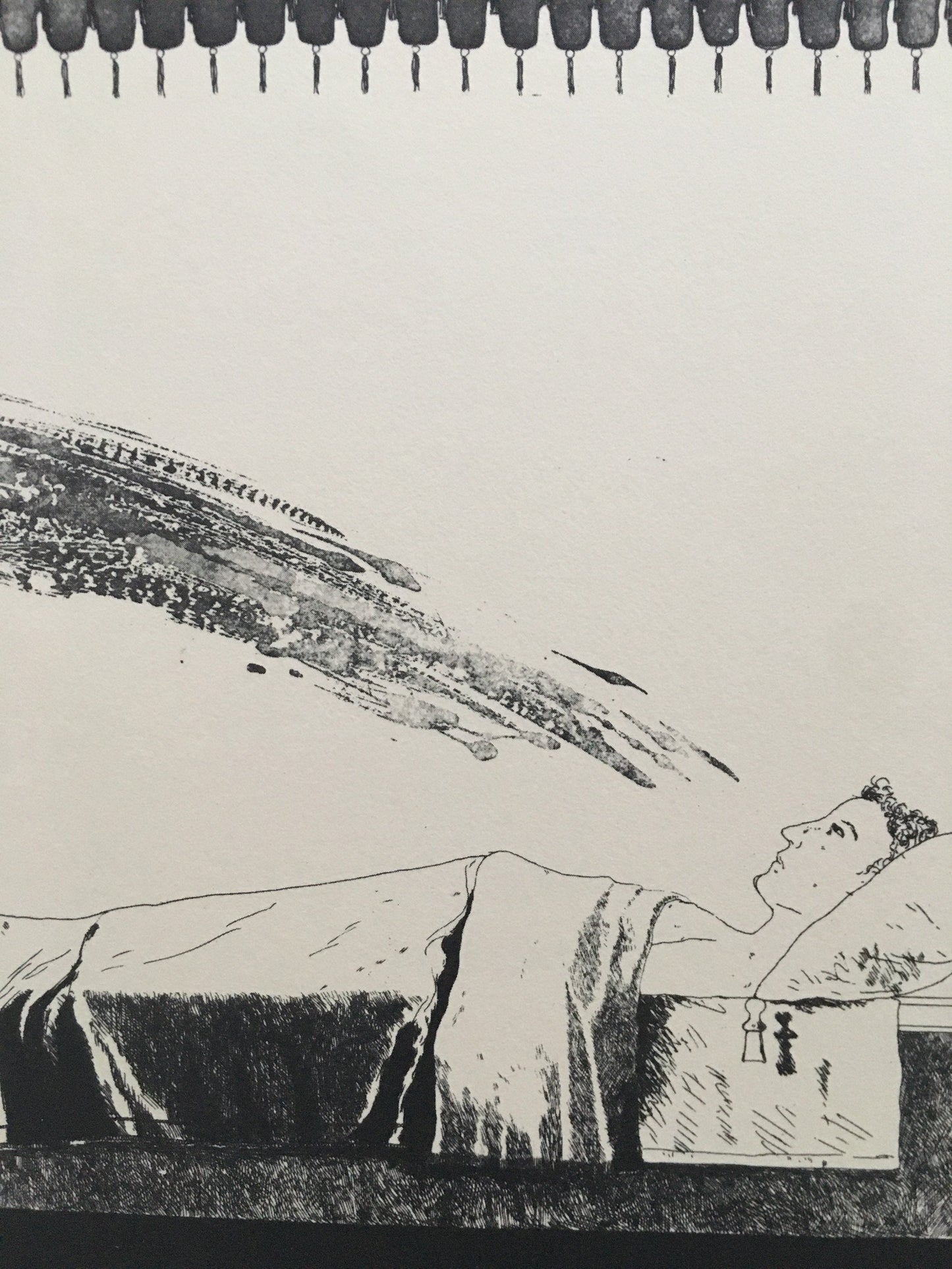 Vintage 1978 DAVID HOCKNEY - "Cold Water About to Hit the Prince, 1969" Print - Hockney Art - Hockney Wall Art - 8 x 8.12 Inches