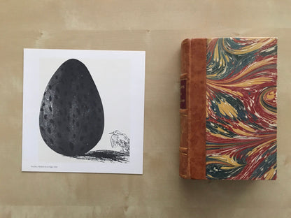 Vintage 1978 DAVID HOCKNEY - "The Boy Hidden in an Egg, 1969" Print - Hockney Art - Hockney Wall Art - 8 x 8.12 Inches