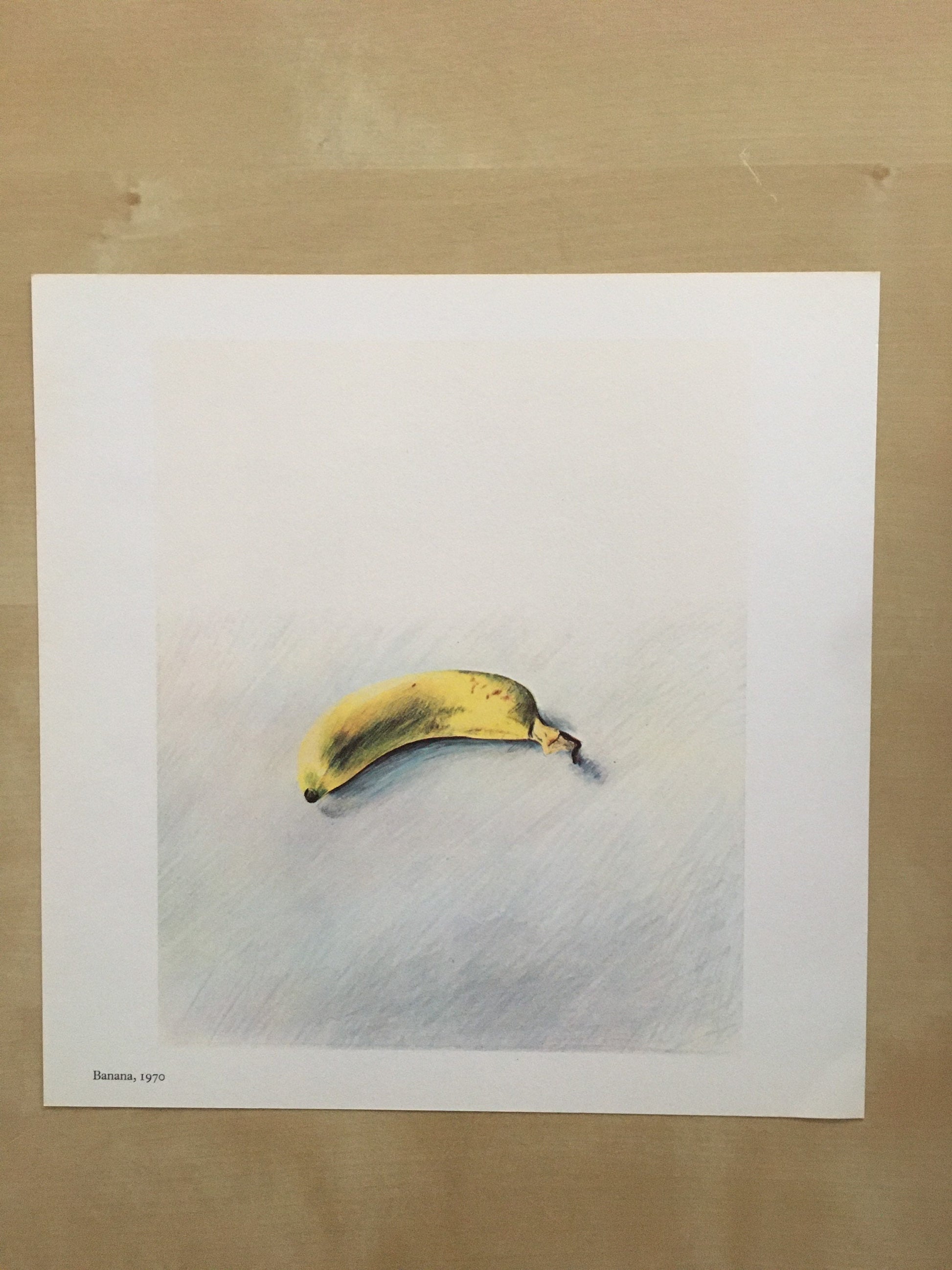 Vintage 1978 DAVID HOCKNEY - "Banana, 1970" Print - Hockney Art - Hockney Wall Art - 8 x 8.12 Inches