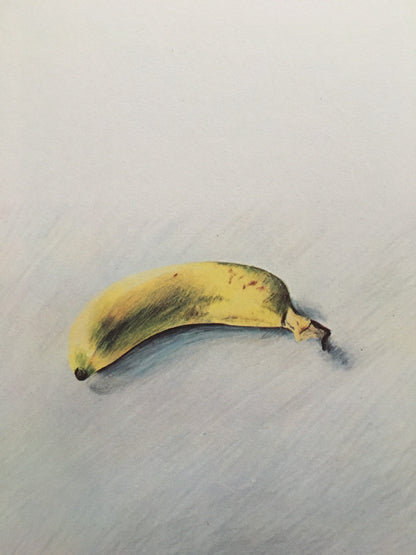 Vintage 1978 DAVID HOCKNEY - "Banana, 1970" Print - Hockney Art - Hockney Wall Art - 8 x 8.12 Inches