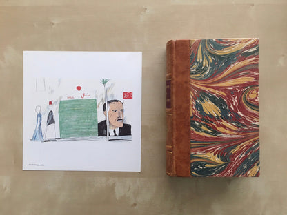 1978 DAVID HOCKNEY - "Shell Garage, 1963" Print - Hockney Art - Hockney Wall Art - Vintage Print - 8 x 8.12 Inches