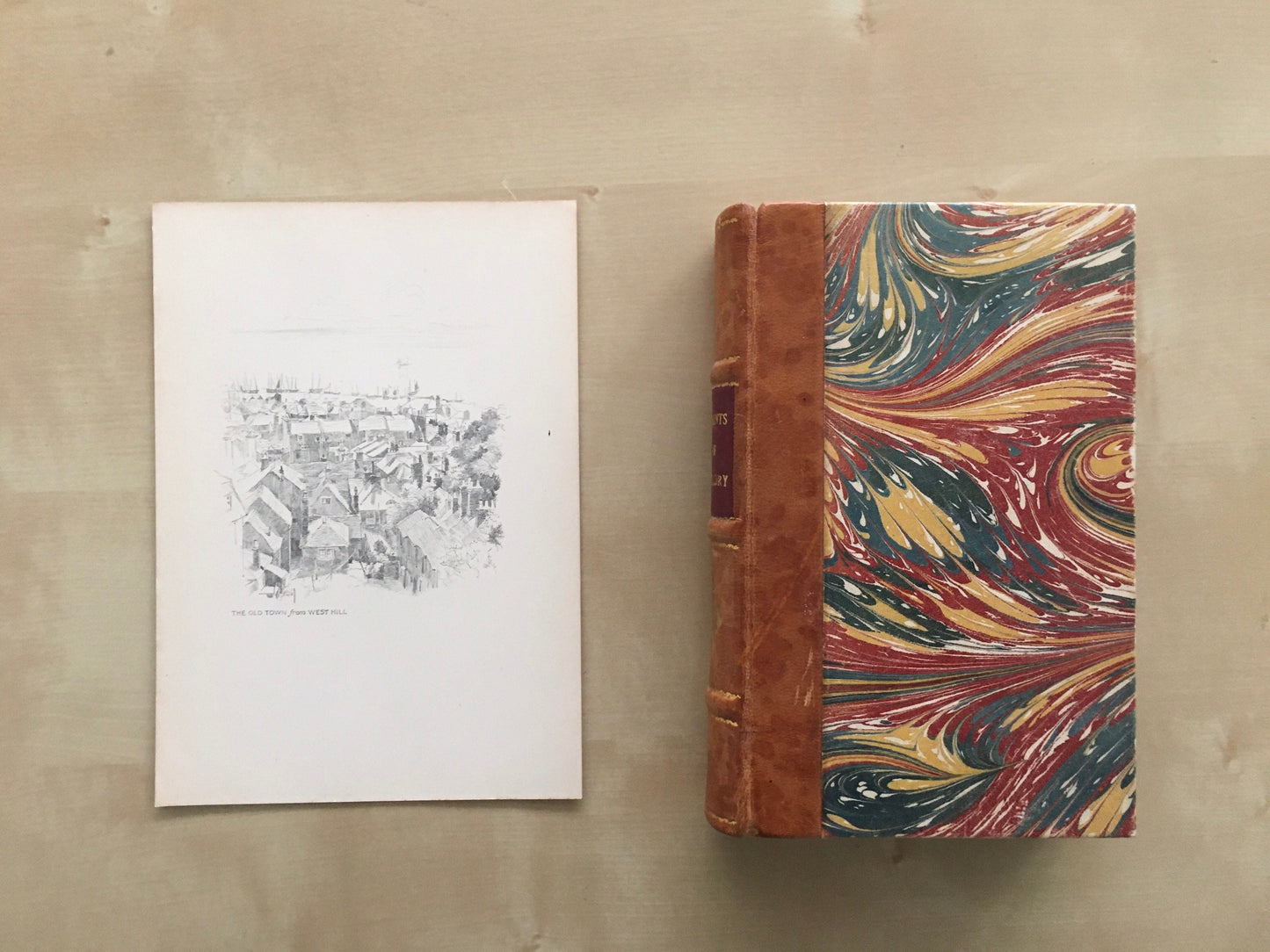 1915 HASTINGS - OLD TOWN - Antique Hastings Print - Local History Print - Hasting Kent Wall Art - Over 100 Years Old