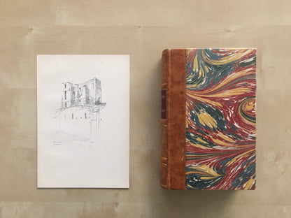 1920 WARWICK - KENILWORTH CASTLE - Antique Warwick Print - Local History Print - Warwick Wall Art - Over 100 Years Old