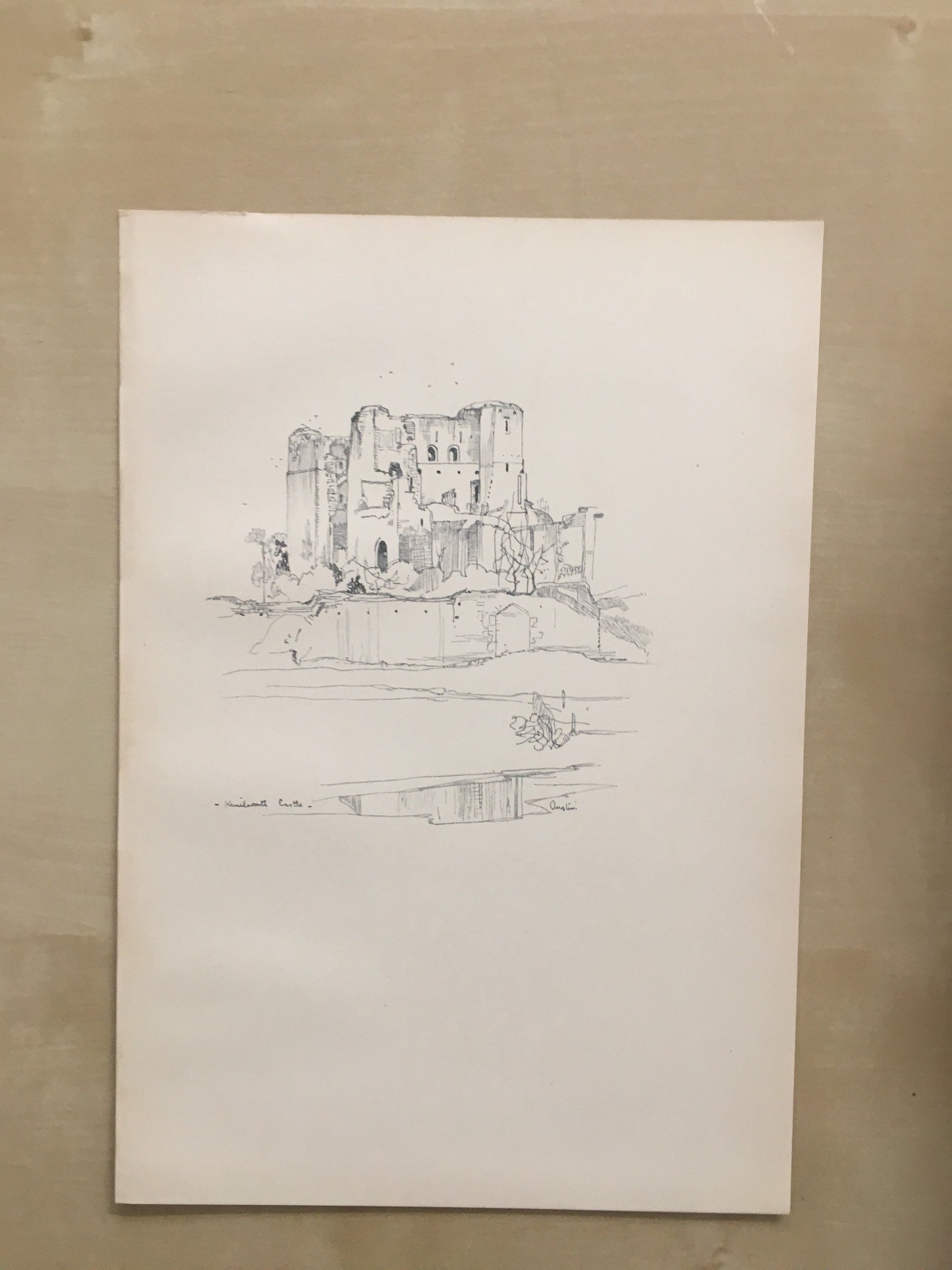 1920 WARWICK - KENILWORTH CASTLE - Antique Warwick Print - Local History Print - Warwick Wall Art - Over 100 Years Old