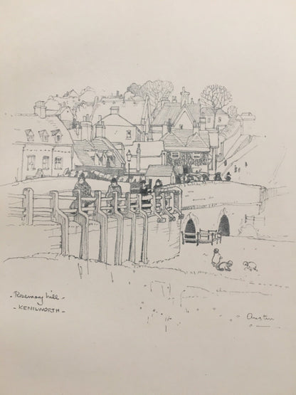 1920 WARWICK - KENILWORTH: Rosemary Hill - Antique Warwick Print - Local History Print - Warwick Wall Art - Over 100 Years Old