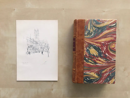 1920 LEAMINGTON - All Saints' Church - Antique Warwick Print - Local History Print - Warwick Wall Art - Over 100 Years Old