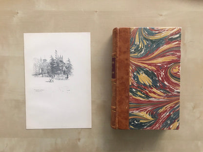 1920 LEAMINGTON - Pump Room Gardens - Antique Warwick Print - Local History Print - Warwick Wall Art - Over 100 Years Old