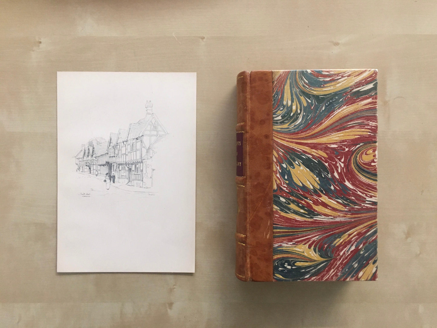 1920 WARWICK - MILL STREET - Antique Warwick Print - Local History Print - Warwick Wall Art - Over 100 Years Old