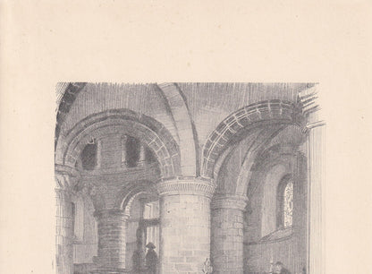 1926 CAMBRIDGE: ST SEPULCHRE - Antique Cambridge Print - Cambridge University Print - Cambridge Wall Art - 8.7 x 5.9 Inches