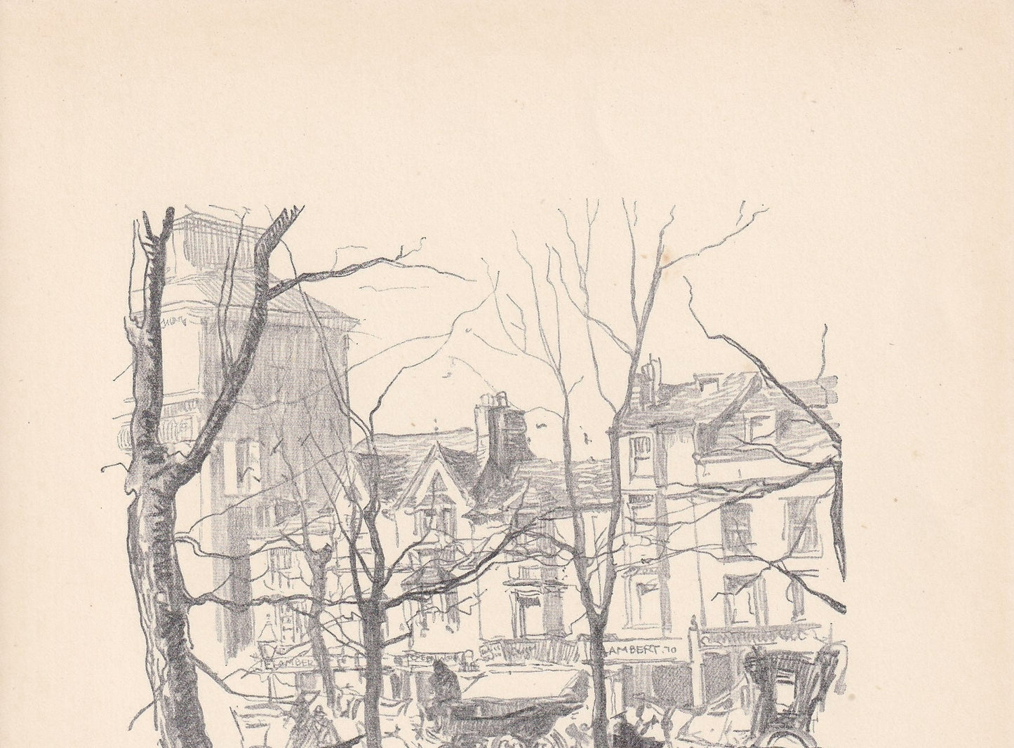 1923 OXFORD: St JOHN'S GATEWAY - Antique Oxford Print - Oxford University Print - Oxford Wall Art - 8.75 x 6 Inches