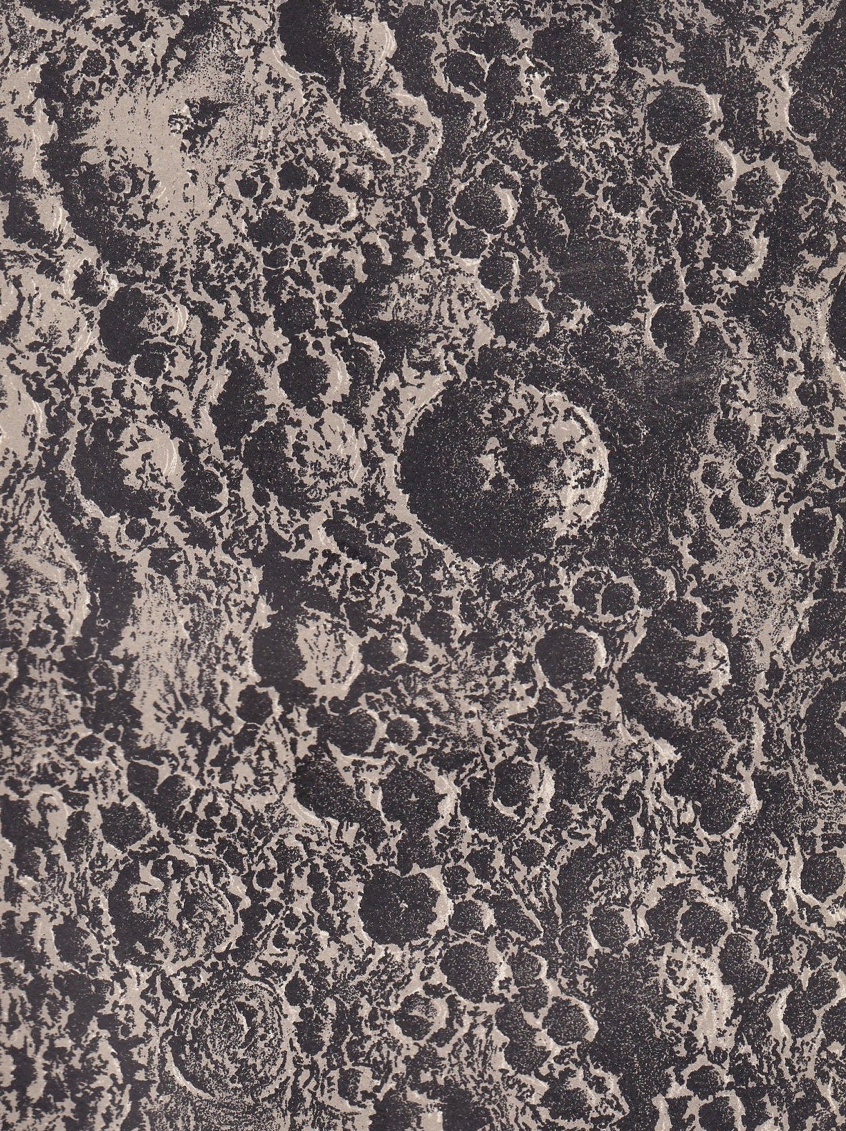 1905 MOON CRATER: TYCHO Print - Astronomy Print, The Moon - Astronomy Wall Art - Original Antique Print - Nearly 120 Years Old