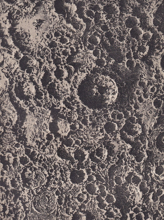 1905 MOON CRATER: TYCHO Print - Astronomy Print, The Moon - Astronomy Wall Art - Original Antique Print - Nearly 120 Years Old