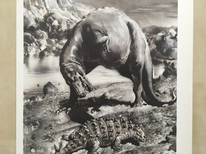 1960 GORGOSAURUS DINOSAUR Print - Prehistoric Animals Print - Paleoart - Dinosaur Decoration - 63 Years Old - 13.5 x 9.75 Inches