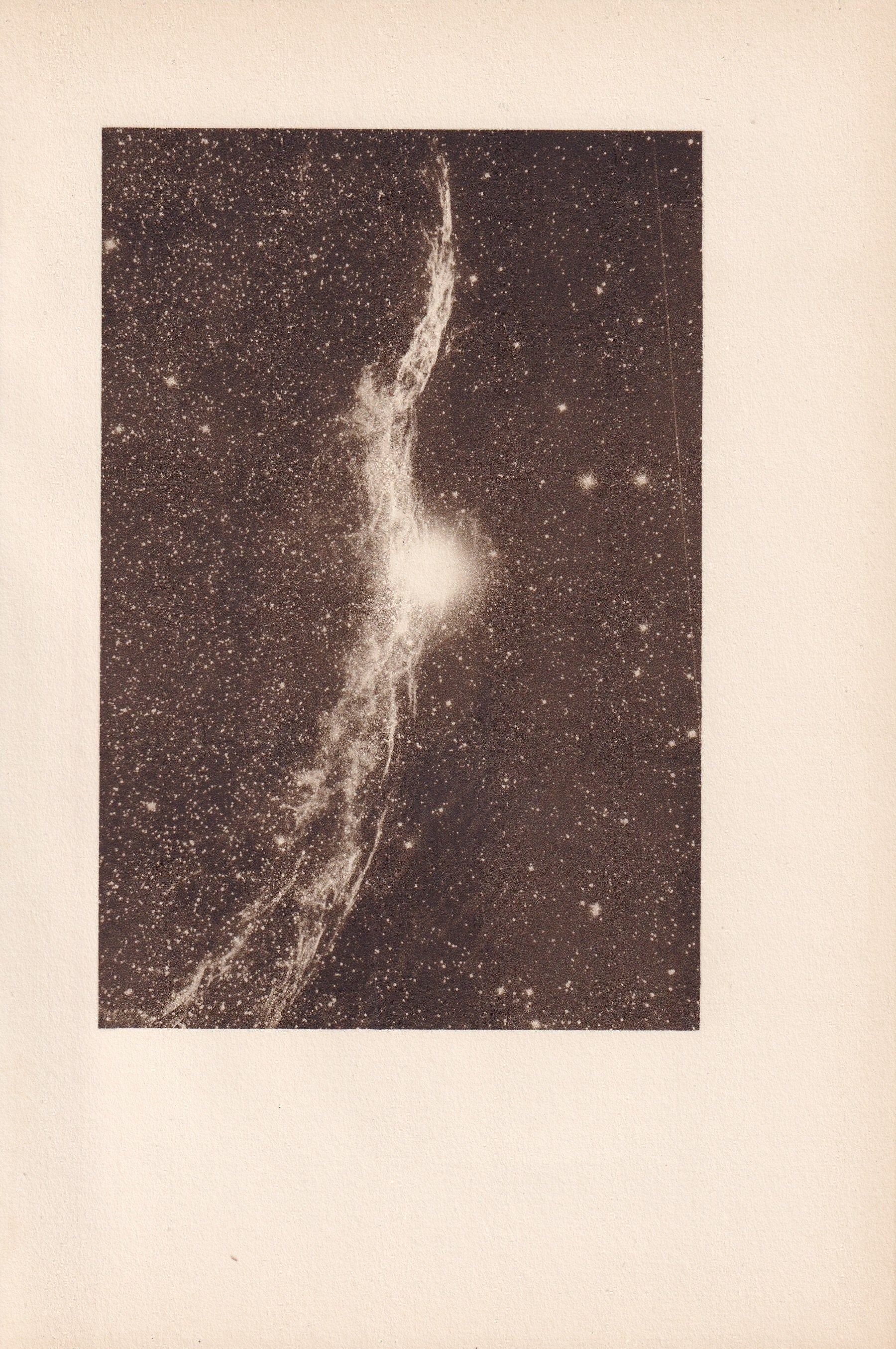 1934 CYGNUS NEBULA Print - Astronomy - Astronomy Print - Astronomy Wall Art - Original Vintage Print - 89 Years Old - 9.15 x 