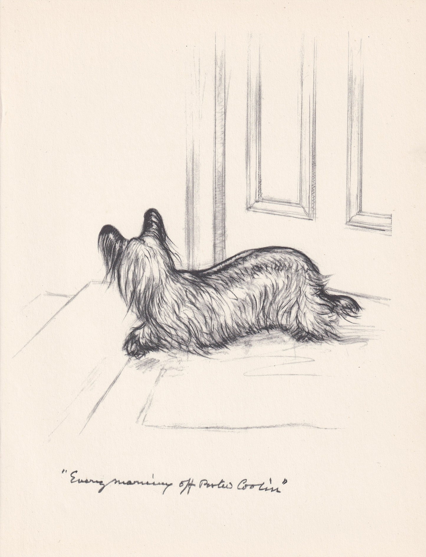 1936 SKYE TERRIER DOG Print - Original Antique Dog Print - Vernon Stokes - Dog Wall Art - Dog Gift - 11 x 8.4 Inches