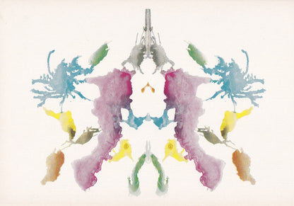 1948 RORSCHACH INKBLOT TEST Card - Inkblot Test Print - Psychology Wall Art - Psychiatry Wall Art - Inkblot Wall Art - 9.5 x 6.7 Inches