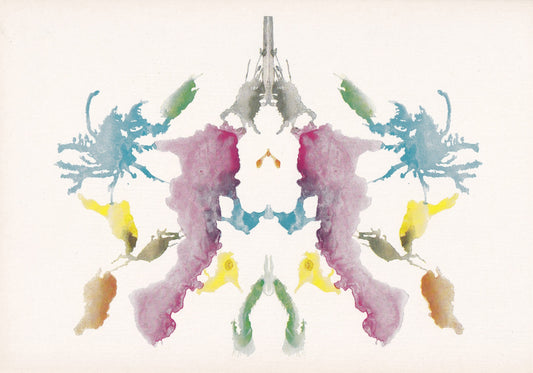 1948 RORSCHACH INKBLOT TEST Card - Inkblot Test Print - Psychology Wall Art - Psychiatry Wall Art - Inkblot Wall Art - 9.5 x 6.7 Inches