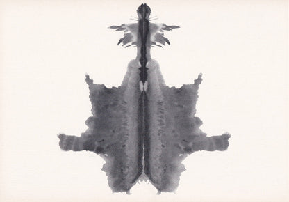 1948 RORSCHACH INKBLOT TEST Card - Inkblot Test Print - Psychology Wall Art - Psychiatry Wall Art - Inkblot Wall Art - 9.5 x 6.7 Inches