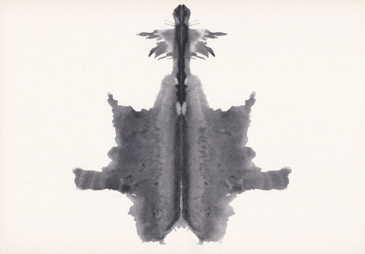 1948 RORSCHACH INKBLOT TEST Card - Inkblot Test Print - Psychology Wall Art - Psychiatry Wall Art - Inkblot Wall Art - 9.5 x 6.7 Inches