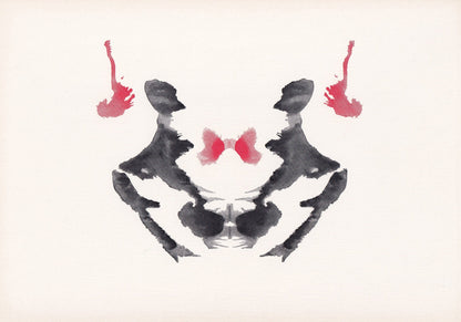 1948 RORSCHACH INKBLOT TEST Card - Inkblot Test Print - Psychology Wall Art - Psychiatry Wall Art - Inkblot Wall Art - 9.5 x 6.7 Inches