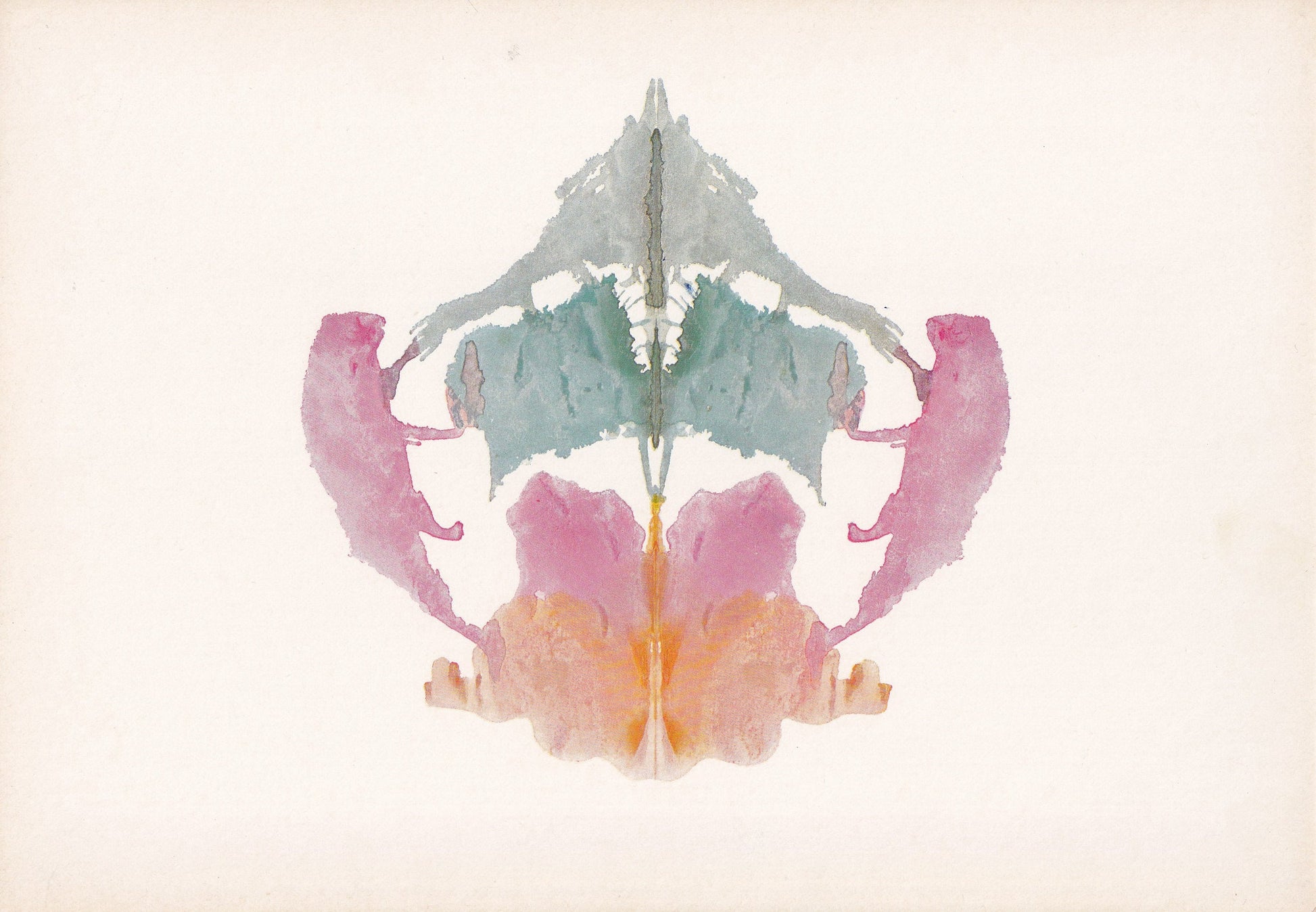1948 RORSCHACH INKBLOT TEST Card - Inkblot Test Print - Psychology Wall Art - Psychiatry Wall Art - Inkblot Wall Art - 9.5 x 6.7 Inches