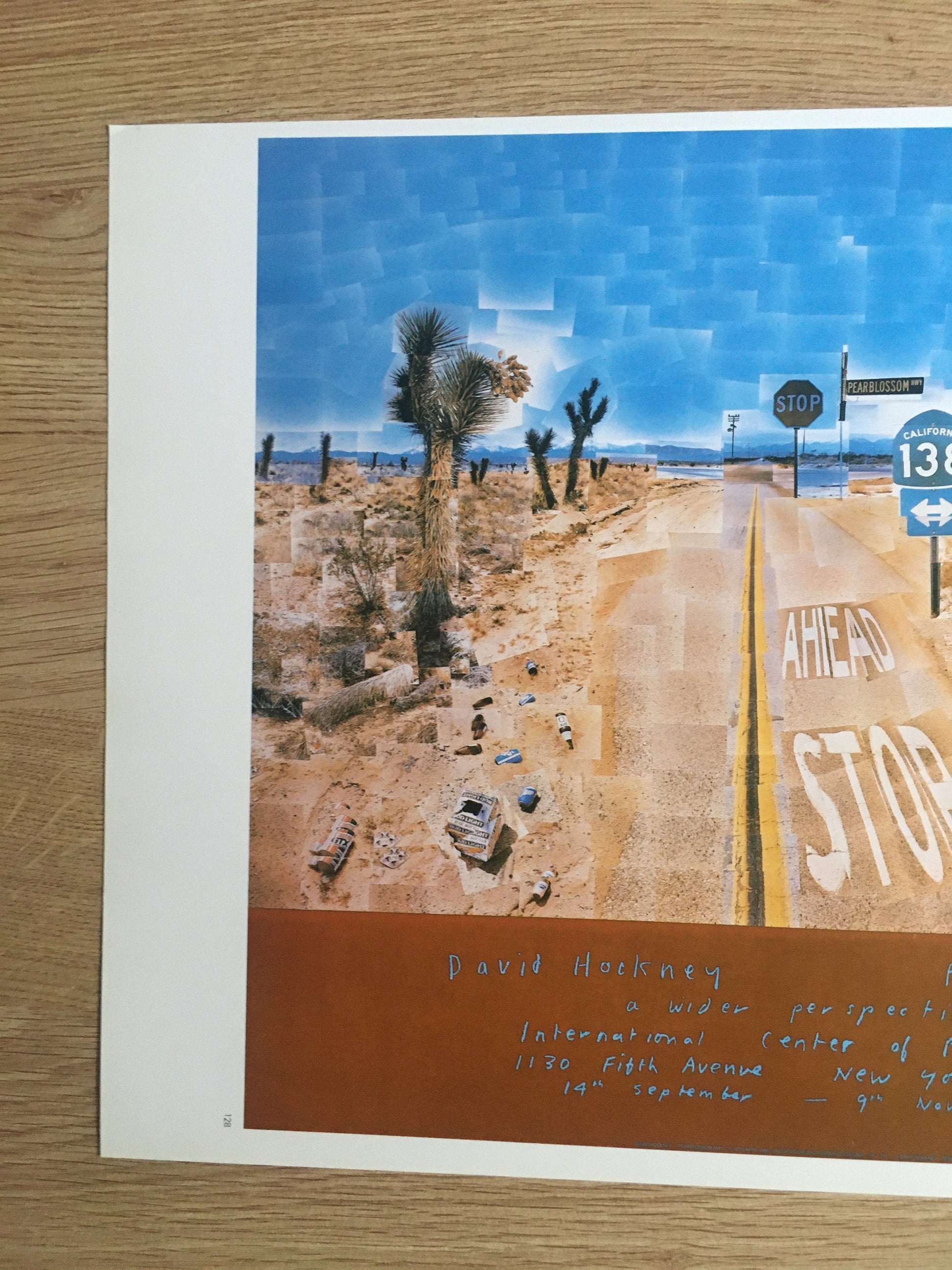 Vintage 1987 DAVID HOCKNEY Print - Centre of Photography New York 1986, Exhibition Poster - Hockney Wall Art - 10.25 x 14 Inches