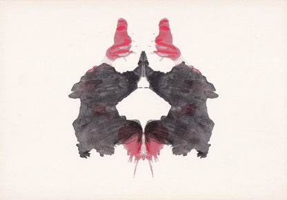1948 RORSCHACH INKBLOT TEST Card - Inkblot Test Print - Psychology Wall Art - Psychiatry Wall Art - Inkblot Wall Art - 9.5 x 6.7 Inches