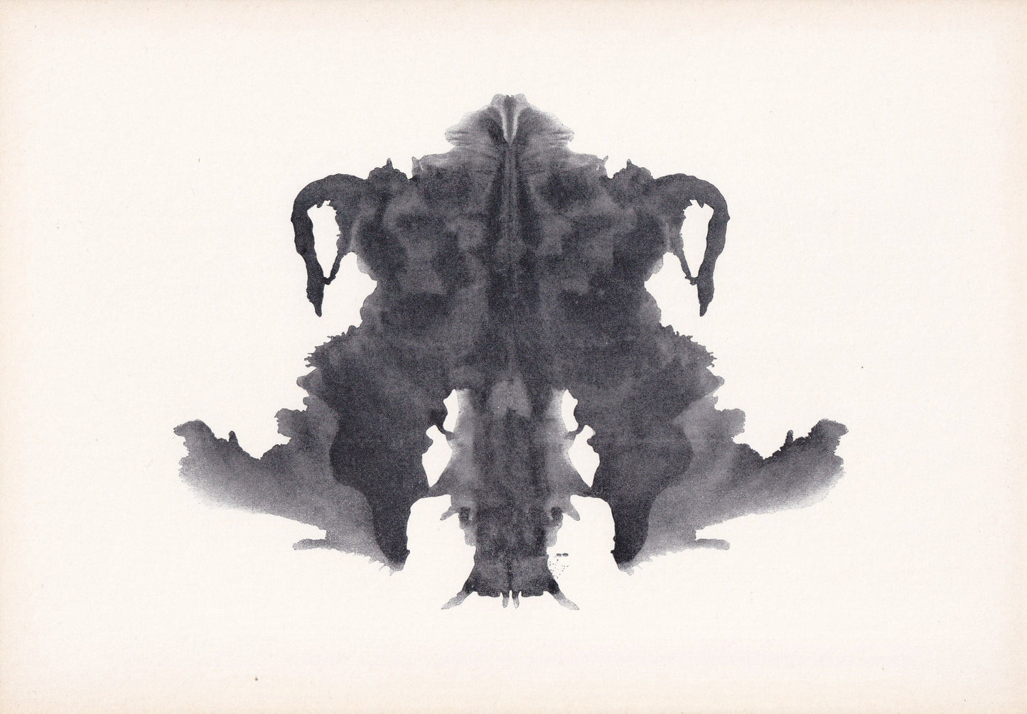 1948 RORSCHACH INKBLOT TEST Card - Inkblot Test Print - Psychology Wall Art - Psychiatry Wall Art - Inkblot Wall Art - 9.5 x 6.7 Inches