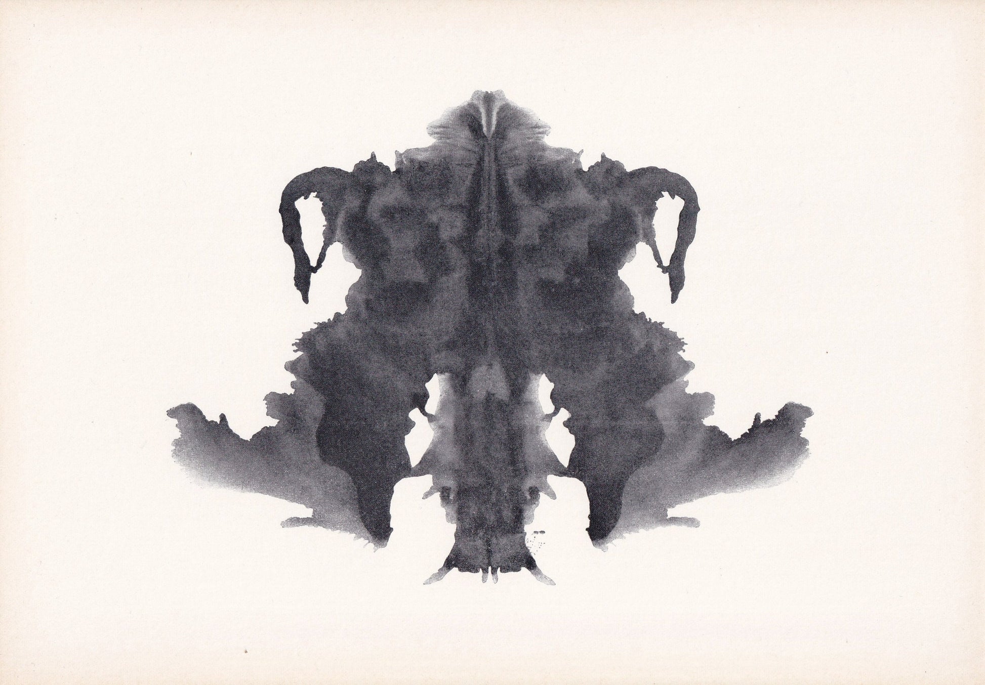 1948 RORSCHACH INKBLOT TEST Card - Inkblot Test Print - Psychology Wall Art - Psychiatry Wall Art - Inkblot Wall Art - 9.5 x 6.7 Inches