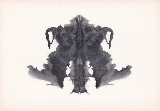 1948 RORSCHACH INKBLOT TEST Card - Inkblot Test Print - Psychology Wall Art - Psychiatry Wall Art - Inkblot Wall Art - 9.5 x 6.7 Inches