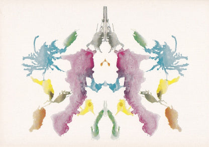 1948 RORSCHACH INKBLOT TEST Card - Inkblot Test Print - Psychology Wall Art - Psychiatry Wall Art - Inkblot Wall Art - 9.5 x 6.7 Inches