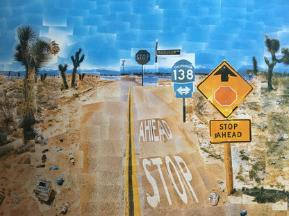 Vintage 1987 DAVID HOCKNEY Print - Centre of Photography New York 1986, Exhibition Poster - Hockney Wall Art - 10.25 x 14 Inches