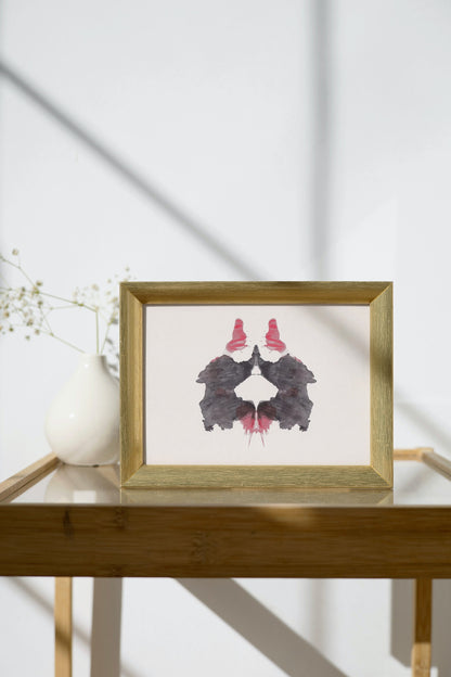 1948 RORSCHACH INKBLOT TEST Card - Inkblot Test Print - Psychology Wall Art - Psychiatry Wall Art - Inkblot Wall Art - 9.5 x 6.7 Inches