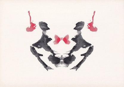 1948 RORSCHACH INKBLOT TEST Card - Inkblot Test Print - Psychology Wall Art - Psychiatry Wall Art - Inkblot Wall Art - 9.5 x 6.7 Inches