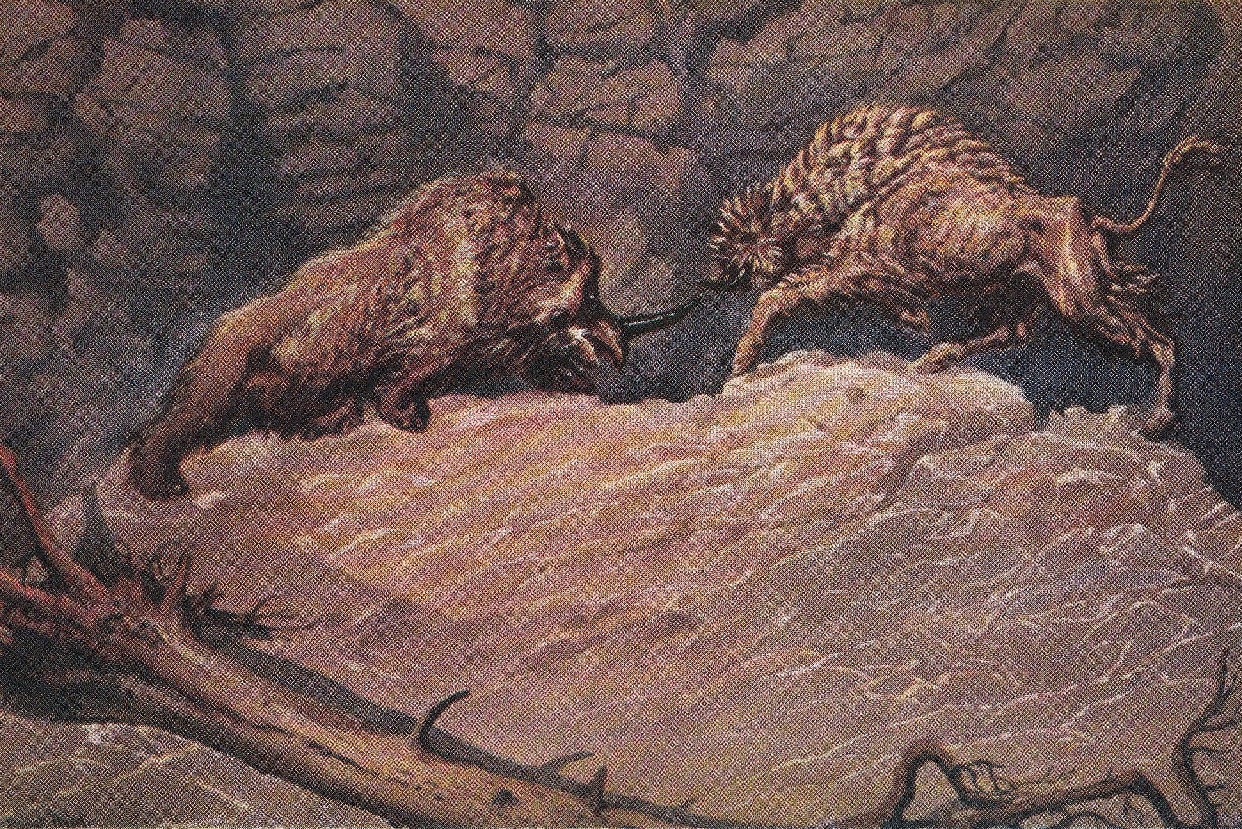 1934 WOOLY RHINOCEROS Print - Megafauna Print - Original Vintage Print - Paleoart - Caveman - Human History - 89 Years Old - 